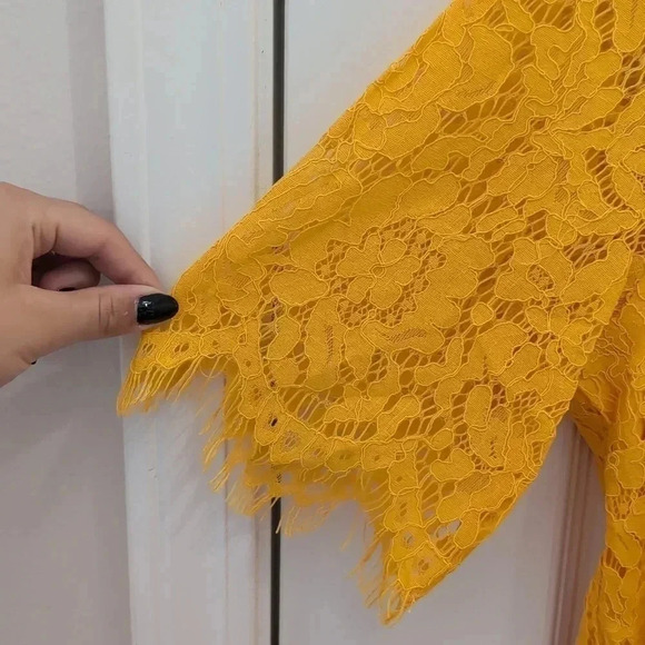 Isaac Mitzrahi Live! Women's short Sleeve Lace top - Picture 6 of 8